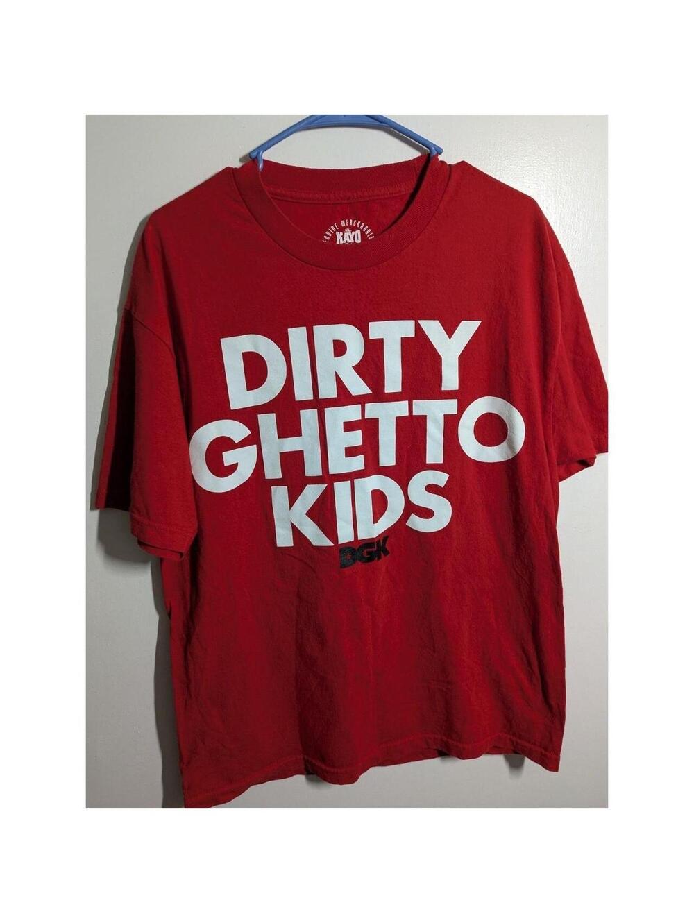 DGK Dirty Ghetto Kids Graphic T-Shirt Red Large